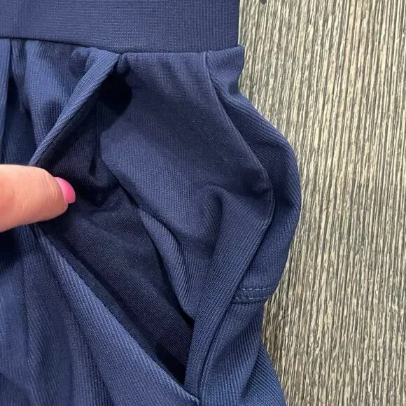 Halara Womens High Waisted Wide Leg Pants Stretch Pull-On Pockets Blue Size L - Picture 2 of 10